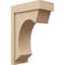 Ekena Millwork 7"W x 14"D x 21"H Classic Emerson Rough Cedar Woodgrain TimberThane Corbel, Primed Tan CORUR07X14X21EMRRCPR - alternate 1